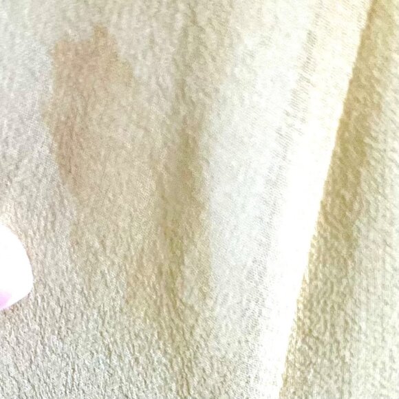 VTG 80s Slip Dress Butter Yellow Sequin Beaded Silk Gown 6 Regency Bridgerton - Picture 10 of 13